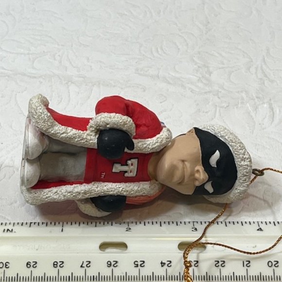 VTG Texas Tech Red Raiders "Masked Rider Christmas Hanging Ornament Collectible - Picture 7 of 7